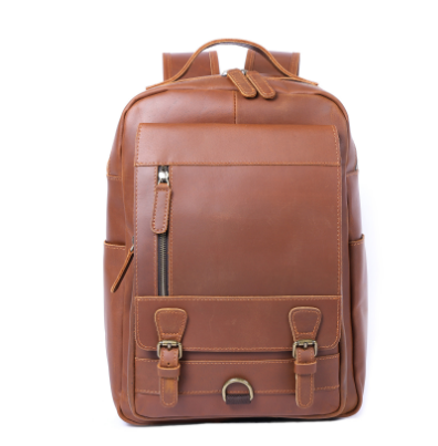 Brown Leather Backpack | MORITZ