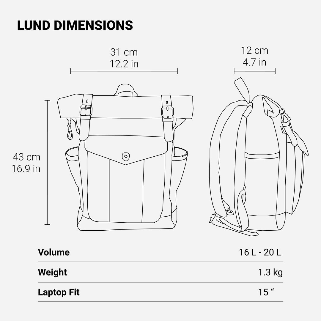 Vaxad Canvas Roll-top Backpack | MARSEILLE