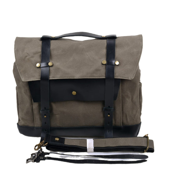 Canvas motorcycle saddlebag | SEATTLE