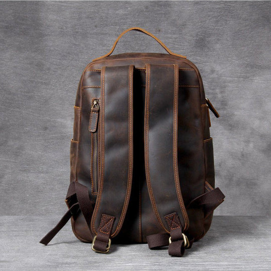 Brown Leather Backpack | MORITZ
