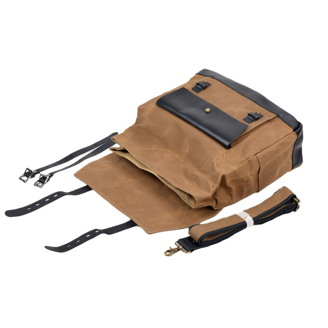 Canvas motorcycle saddlebag | SEATTLE