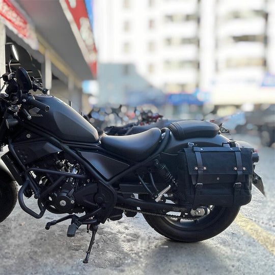 Canvas motorcycle saddlebag | SEATTLE