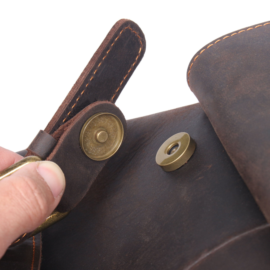 Leather Backpack with Drawstring | FLAM