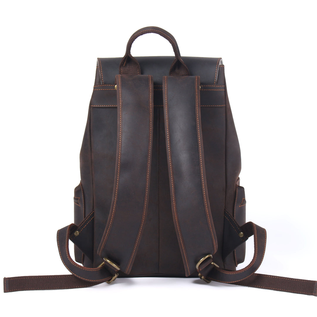 Leather Backpack with Drawstring | FLAM