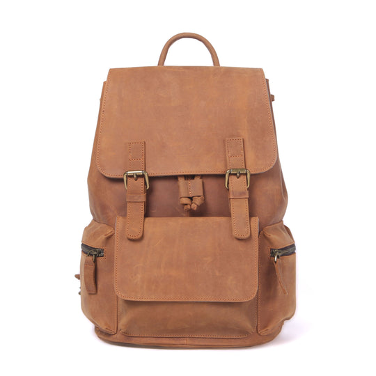 Leather Backpack with Drawstring | FLAM