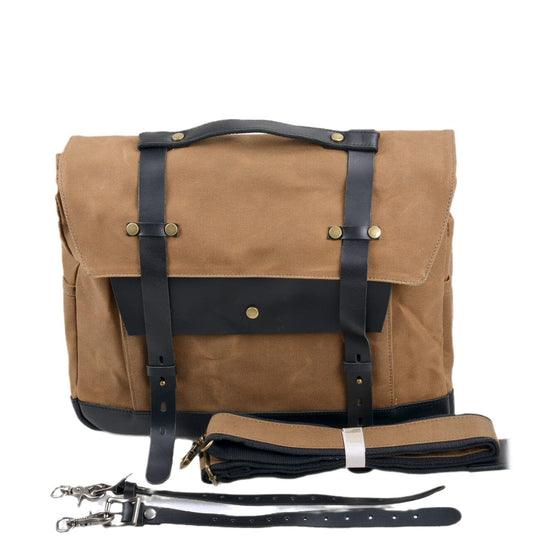 Canvas motorcycle saddlebag | SEATTLE