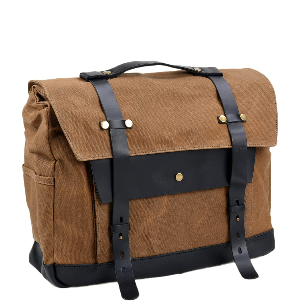 Canvas motorcycle saddlebag | SEATTLE