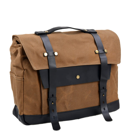 Canvas motorcycle saddlebag | SEATTLE