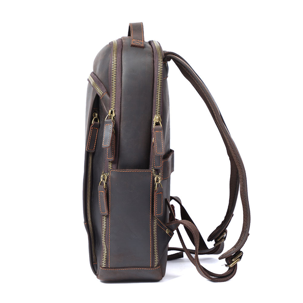 Leather Backpack for Laptop | LARVIK