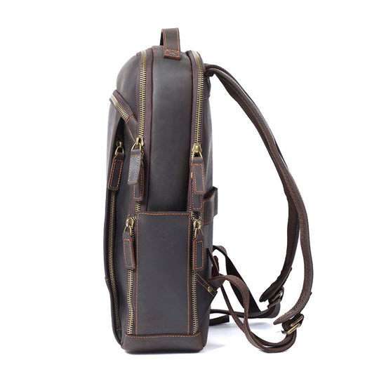 Leather Backpack for Laptop | LARVIK