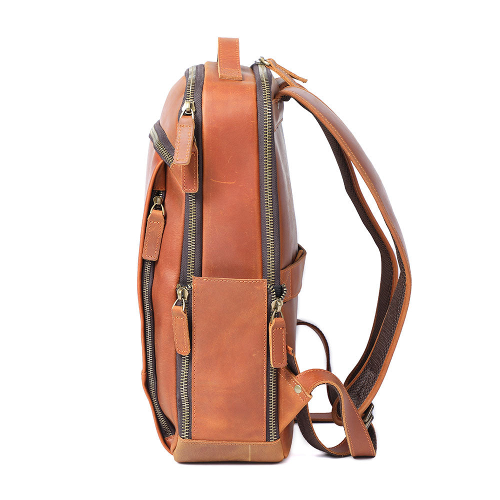 Leather Backpack for Laptop | LARVIK