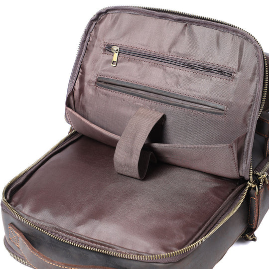 Leather Backpack for Laptop | LARVIK