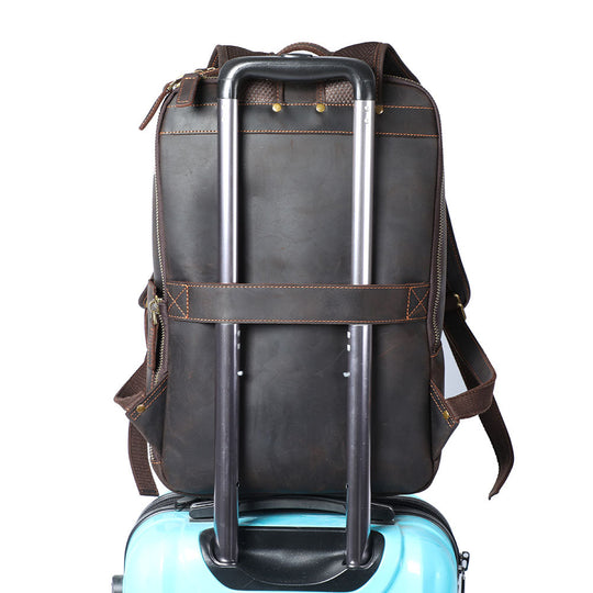 Leather Backpack for Laptop | LARVIK