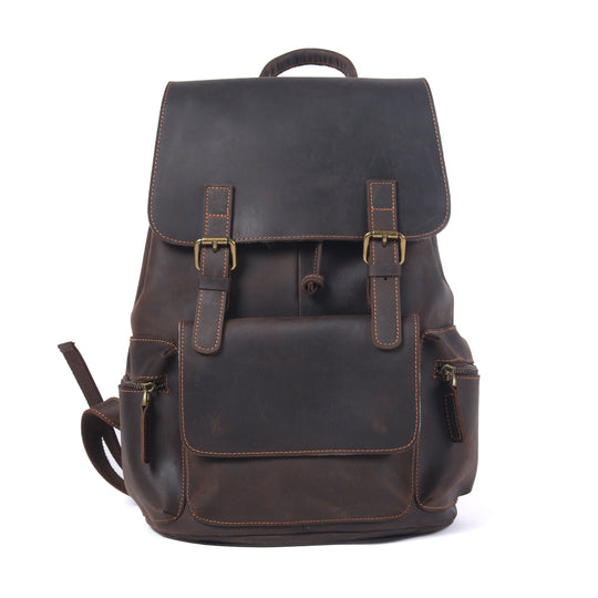 Leather Backpack with Drawstring | FLAM