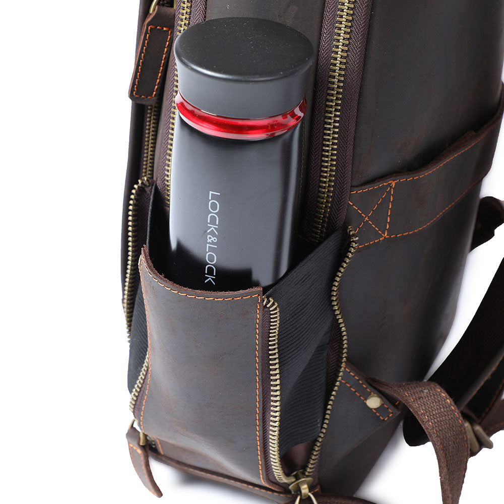 Leather Backpack for Laptop | LARVIK