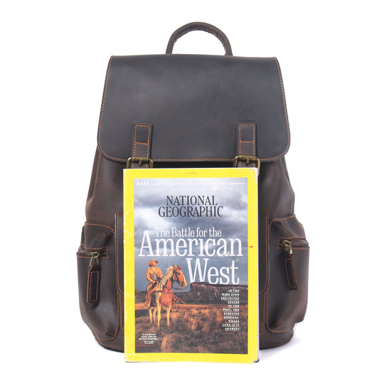Leather Backpack with Drawstring | FLAM