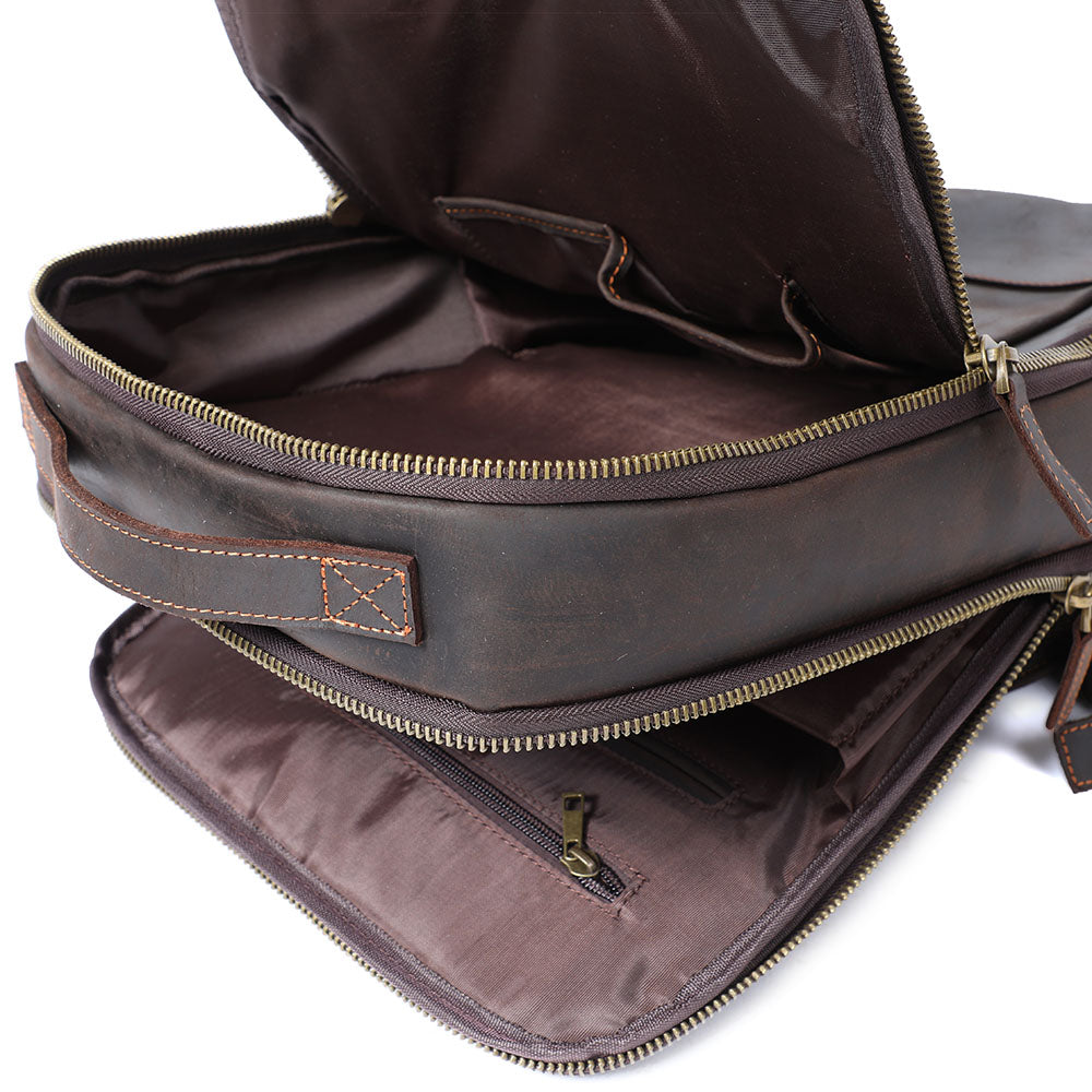 Leather Backpack for Laptop | LARVIK
