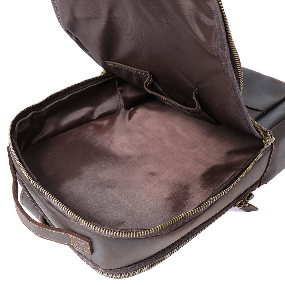 Leather Backpack for Laptop | LARVIK