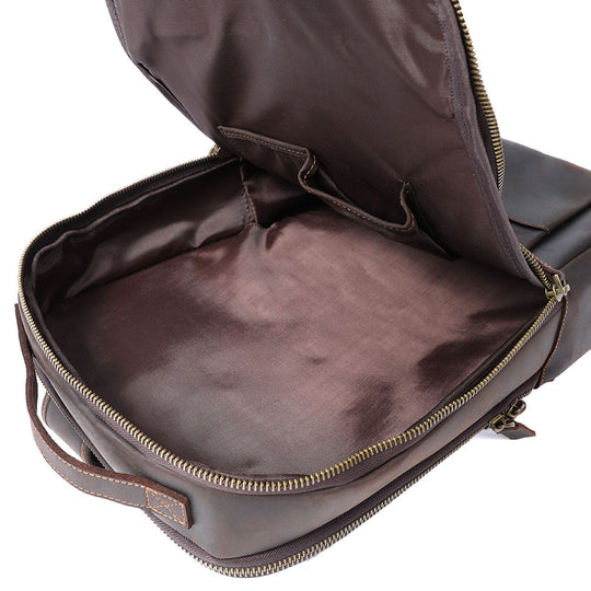 Leather Backpack for Laptop | LARVIK