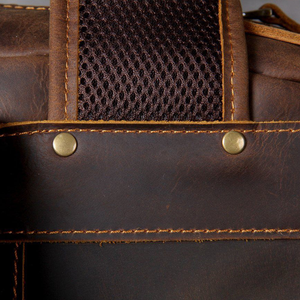 Brown Leather Backpack | MORITZ