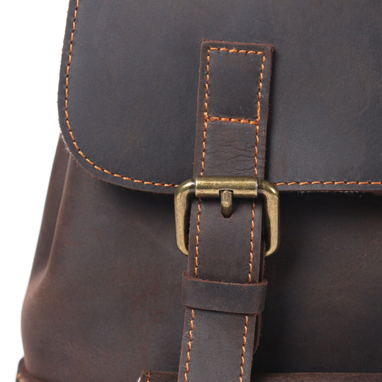 Leather Backpack with Drawstring | FLAM