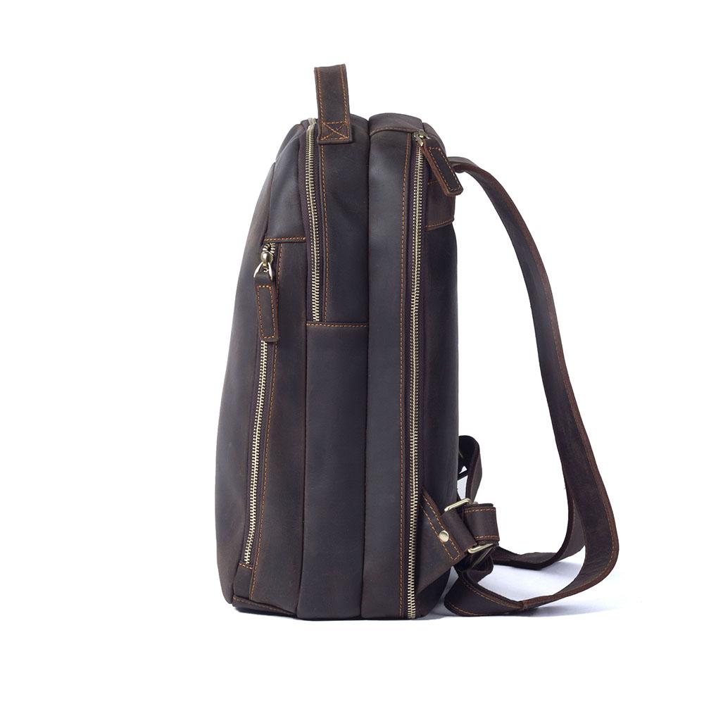 Brown Leather Backpack | TOLEDO