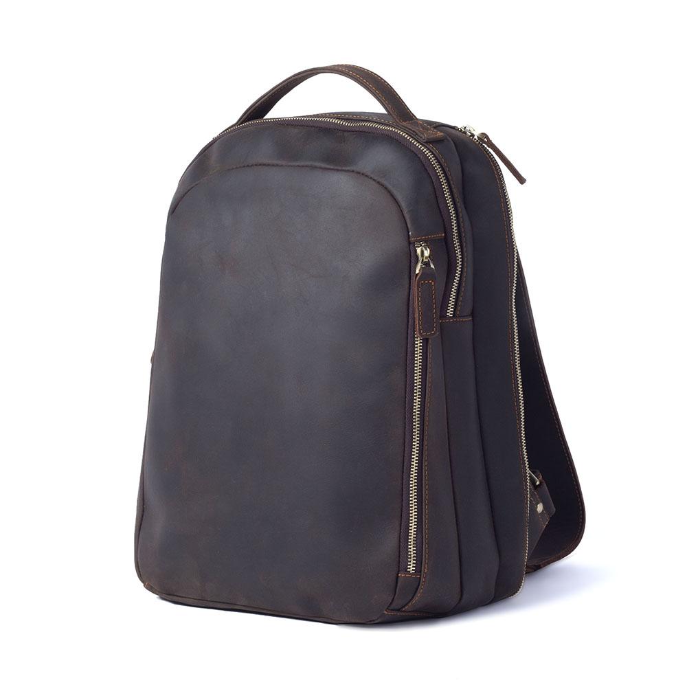 Brown Leather Backpack | TOLEDO