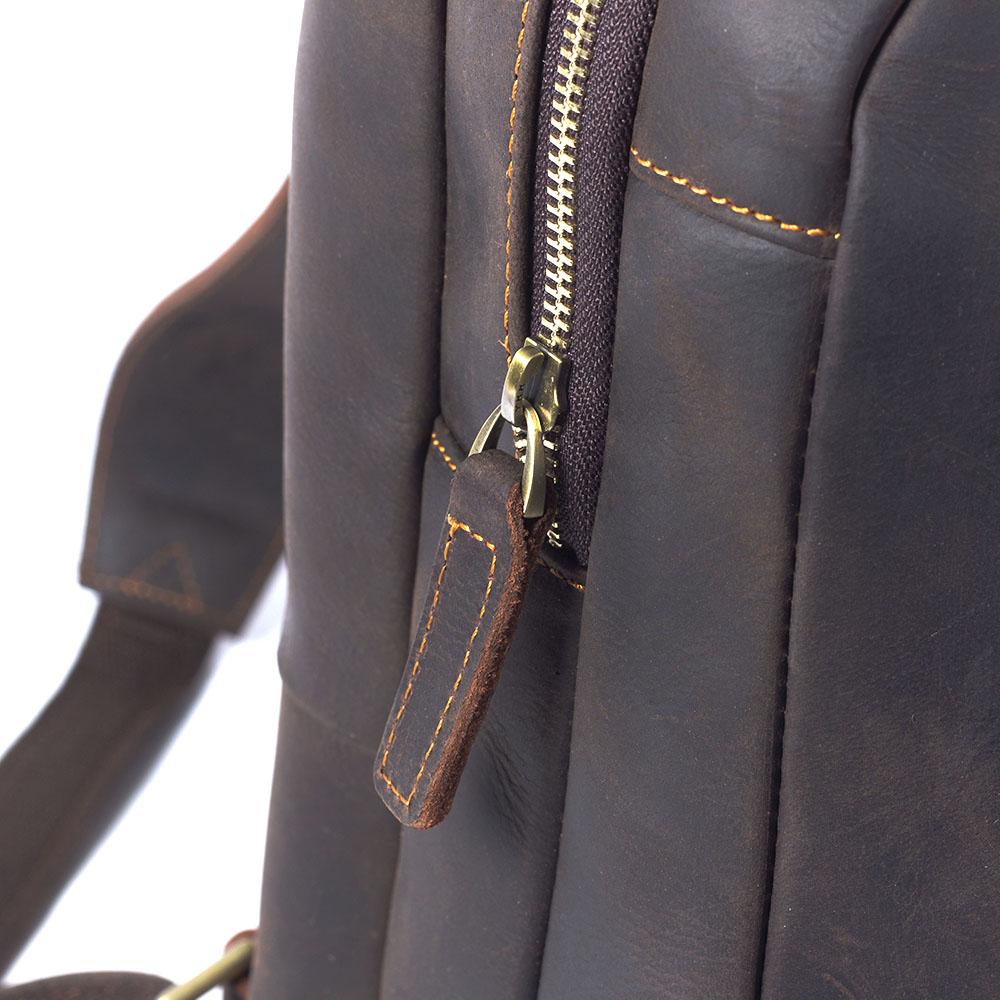 Brown Leather Backpack | TOLEDO