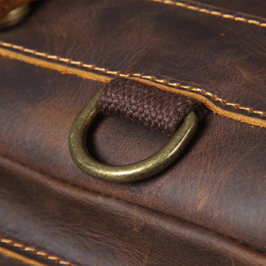 Brown Leather Backpack | MORITZ