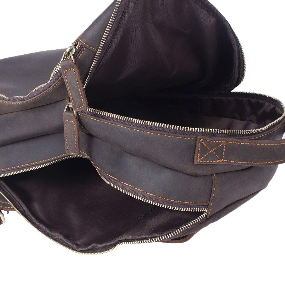 Brown Leather Backpack | TOLEDO