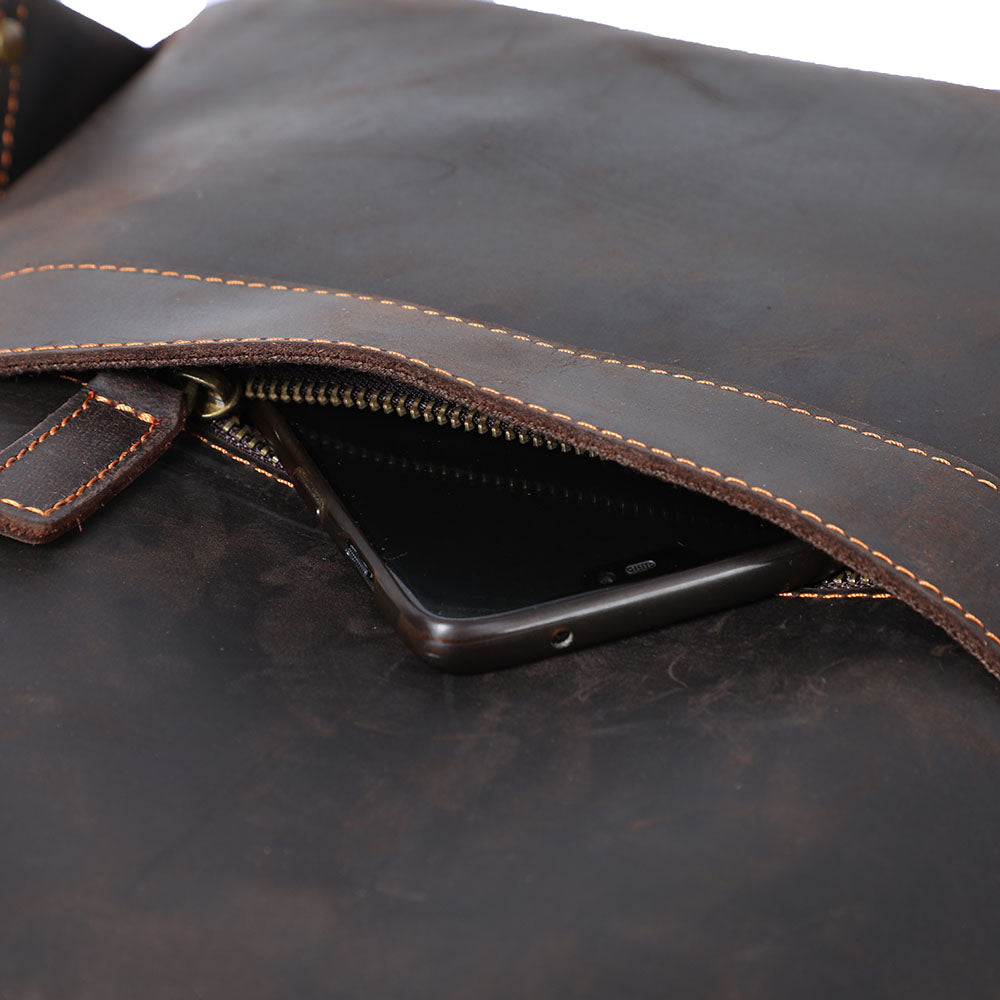 Leather Backpack for Laptop | LARVIK