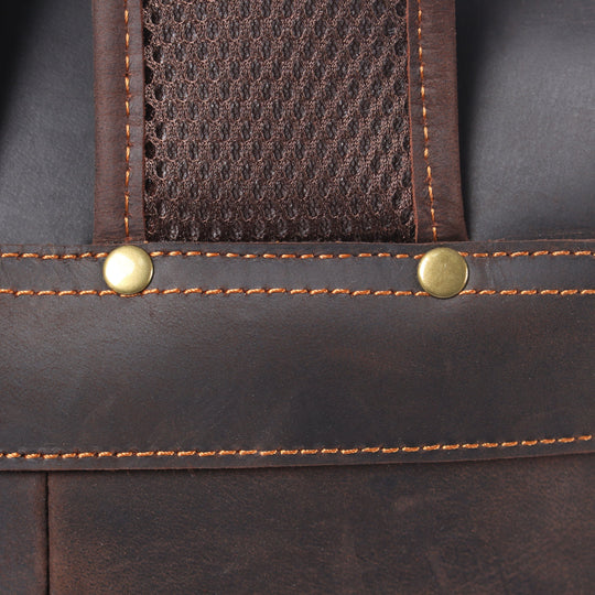 Leather Backpack with Drawstring | FLAM