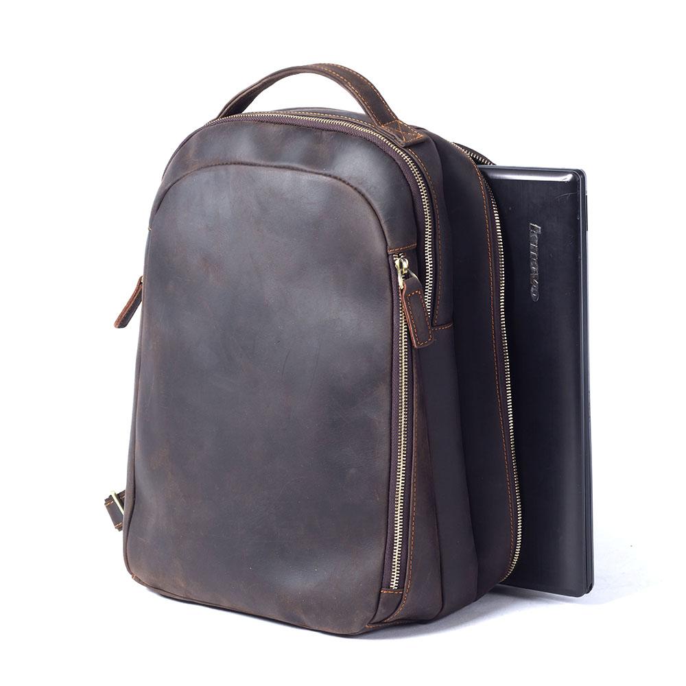 Brown Leather Backpack | TOLEDO